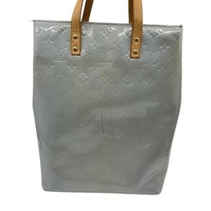 LV Light Blue Vernis Reade MM Tote Bag